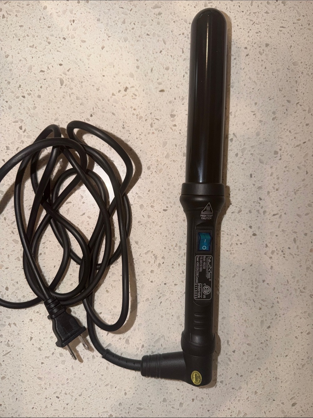 NuMe 1 inch Barrel Black Ceramic Styling Wand